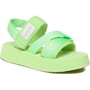 Sandály Calvin Klein Jeans Prefresato Sandal Badge YW0YW00967 Live Mist 0H9