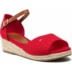 Espadrilky Tommy Hilfiger Rope Wedge Sandal T3A7-32185-0048 S Red 300