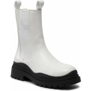 Kotníková obuv s elastickým prvkem DeeZee ZAL90152-1 White/Black