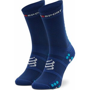 Klasické ponožky Unisex Compressport Pro Racing Socks V4.0 Run High XU00046B_533 Sodalite/Fluo Blue