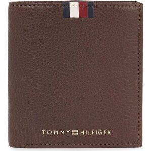 Pánská peněženka Tommy Hilfiger Th Corp Leather Trifold AM0AM11597 Coffee Bean GB6