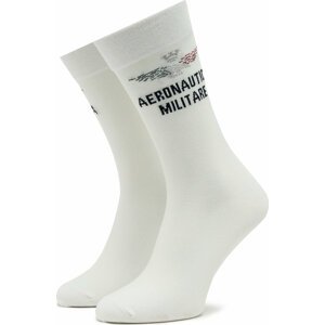 Pánské klasické ponožky Aeronautica Militare 231CZ011L499 Off White 73062