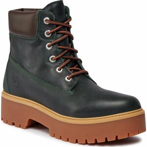 Turistická obuv Timberland Stone Street 6In Wp TB0A5RK1EA11 Dk Green Full Grain