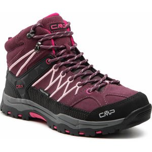 Trekingová obuv CMP Kids Rigel Mid Trekking Shoe Wp 3Q12944J Prugna/Peach 05HM