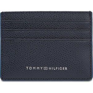 Pouzdro na kreditní karty Tommy Hilfiger Th Struc Leather Cc Holder AM0AM11606 Space Blue DW6