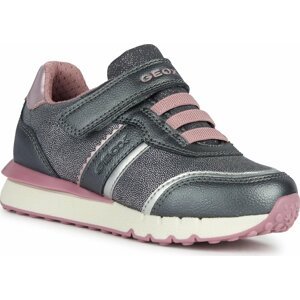 Sneakersy Geox J Fastics Girl J26GZB 0HS54 C1FA8 M Grey/Old Rose
