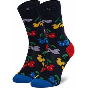 Vysoké dětské ponožky Happy Socks KDNY01-6501 Černá
