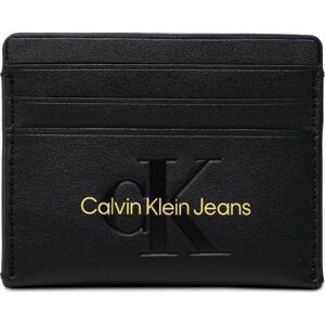 Pouzdro na kreditní karty Calvin Klein Jeans Sculpted Cardcase 6Cc Mono K60K608399 0GN