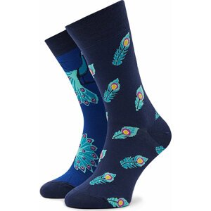Klasické ponožky Unisex Funny Socks Peacooks SM1/65 Tmavomodrá