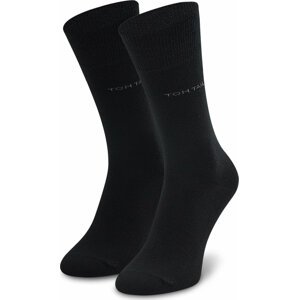 Sada 2 párů pánských vysokých ponožek Tom Tailor 9002 Black 610