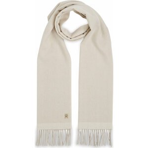 Šál Tommy Hilfiger Cashmere Chic Woven Scarf AW0AW15344 Cashmere Cream 0F5