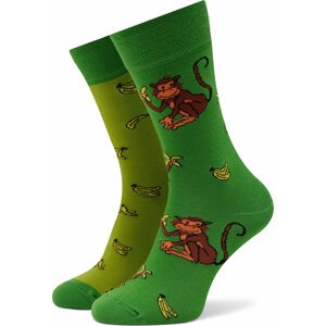 Klasické ponožky Unisex Funny Socks Monkey SM1/22 Zelená
