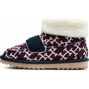 Bačkory Tommy Hilfiger Boot Slipper Monogram FW0FW06717 Rwb Monogram 0KQ