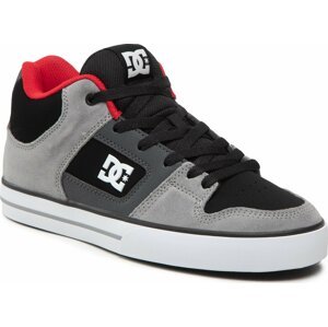 Sneakersy DC Pure Mid ADYS400082 Black/Grey/Red (BYR)