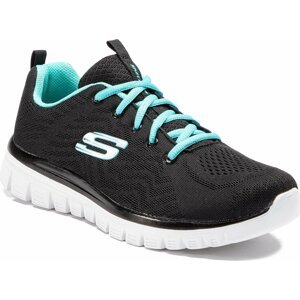 Boty Skechers Get Connected 12615/BKTQ Black/Turquoise