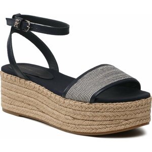 Espadrilky Tommy Hilfiger Th Woven Platform Sandal FW0FW07345 Space Blue DW6