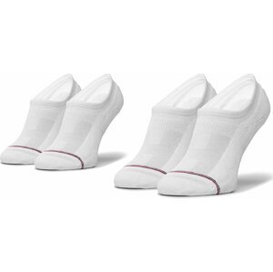 Sada 2 párů pánských nízkých ponožek Tommy Hilfiger 100001095 White 300