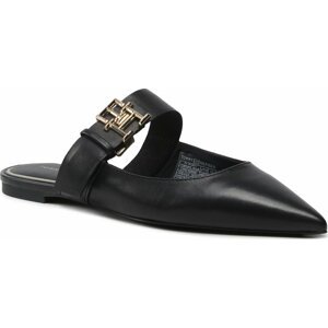 Nazouváky Tommy Hilfiger Th Pointy Feminine Mule FW0FW06997 Black BDS