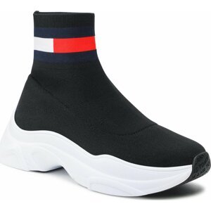 Sneakersy Tommy Jeans Spock Boot EN0EN02104 Black BDS