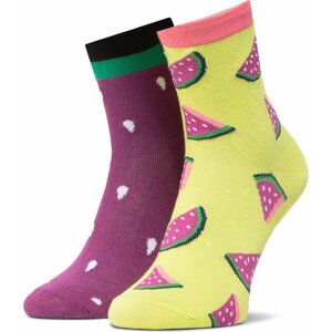 Klasické ponožky Unisex Dots Socks DTS-SX-462-R Fialová