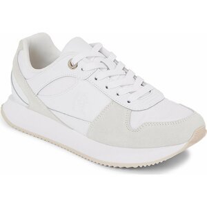Sneakersy Tommy Hilfiger Th Essential Runner FW0FW07585 White YBS