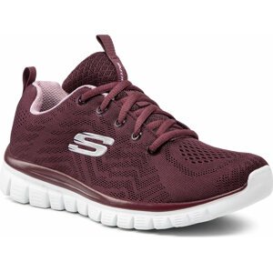 Boty Skechers Get Connected 12615/WINE Wine 1