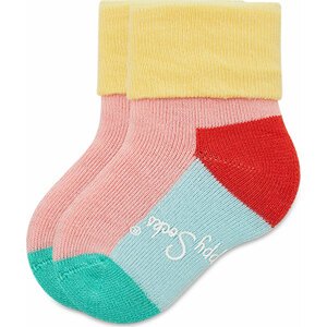 Sada 2 párů dětských vysokých ponožek Happy Socks KICE45-3000 Barevná