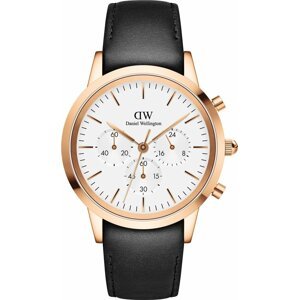 Hodinky Daniel Wellington Iconic Chronograph DW00100646 Černá