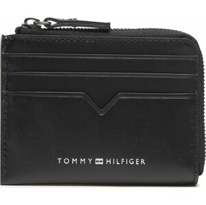 Pouzdro na kreditní karty Tommy Hilfiger Th Modern Leather Cc With Zap AM0AM10772 BDS