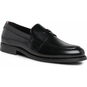 Polobotky Tommy Hilfiger Hilfiger Thunit Patent Loafer FM0FM04900 Black BDS