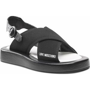 Sandály LOVE MOSCHINO JA16123G0EIZM000 Nero/Nap.Bia