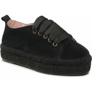 Espadrilky Manebi Lace-Up Espadrilles R 2.2 E0 Black On Tone