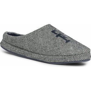 Bačkory Tommy Hilfiger Th Herringbone Homeslipper FM0FM04927 Černá