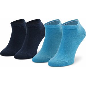 Sada 2 párů dětských nízkých ponožek Tommy Hilfiger 301390 Blue Combo 045