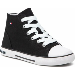 Plátěnky Tommy Hilfiger High Top Lace-Up Sneaker T3X4-32209-0890 M Black 999