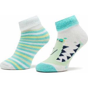 Sada 2 párů dětských vysokých ponožek United Colors Of Benetton 6AO3F2142 907 Barevná