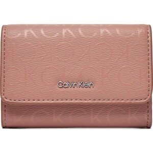Malá dámská peněženka Calvin Klein Ck Must Trifold Sm_Epi Mono K60K611439 Růžová