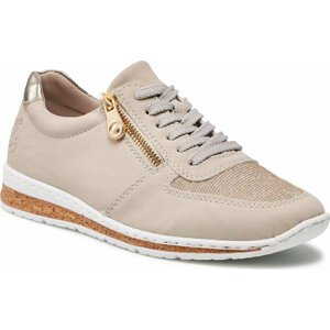 Sneakersy Rieker N5121-60 Beige