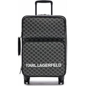 Malý textilní kufr KARL LAGERFELD 235W3014 A999 Black