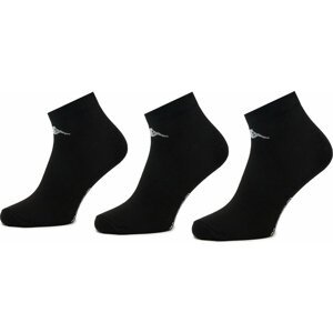 Sada 3 párů nízkých ponožek unisex Kappa 708068 Caviar 19-4006