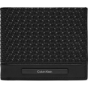 Velká pánská peněženka Calvin Klein Modern Bar Bifold 6Cc W/Bill K50K511374 Black Nano Mono 0GL