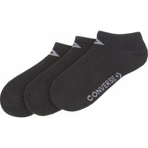 Sada 3 párů dámských vysokých ponožek Converse E751B-3009 Černá
