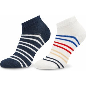 Sada 2 párů dětských nízkých ponožek Tommy Hilfiger 701222666 White/Tommy Original 027