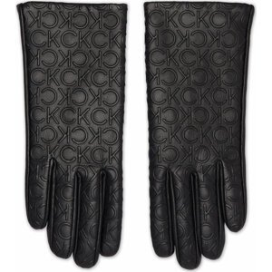 Dámské rukavice Calvin Klein Re-lock Debossed K60K609975 Ck Black BLK