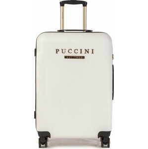 Střední Tvrdý kufr Puccini Los Angeles ABS017B 0 Béžová