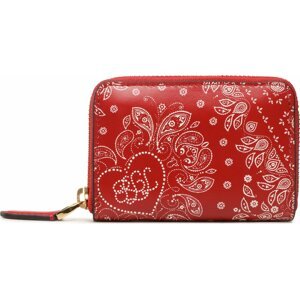 Malá dámská peněženka Lauren Ralph Lauren Sm Zip Wllet 432891183001 Red Bandana Print/Rl2000 Red