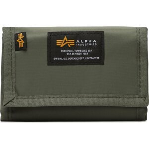 Velká pánská peněženka Alpha Industries Crew Wallet 196928 Sage/Green 01