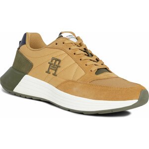 Sneakersy Tommy Hilfiger Classic Elevated Runner Mix FM0FM04636 Army Green RBN