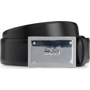 Pánský pásek Boss 50496735 Černá