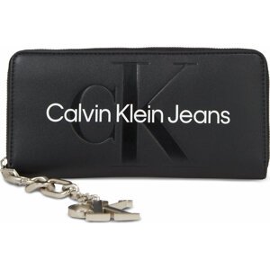 Velká dámská peněženka Calvin Klein Jeans Gifting Zip Around/Keyfob K60K611419 Black BDS